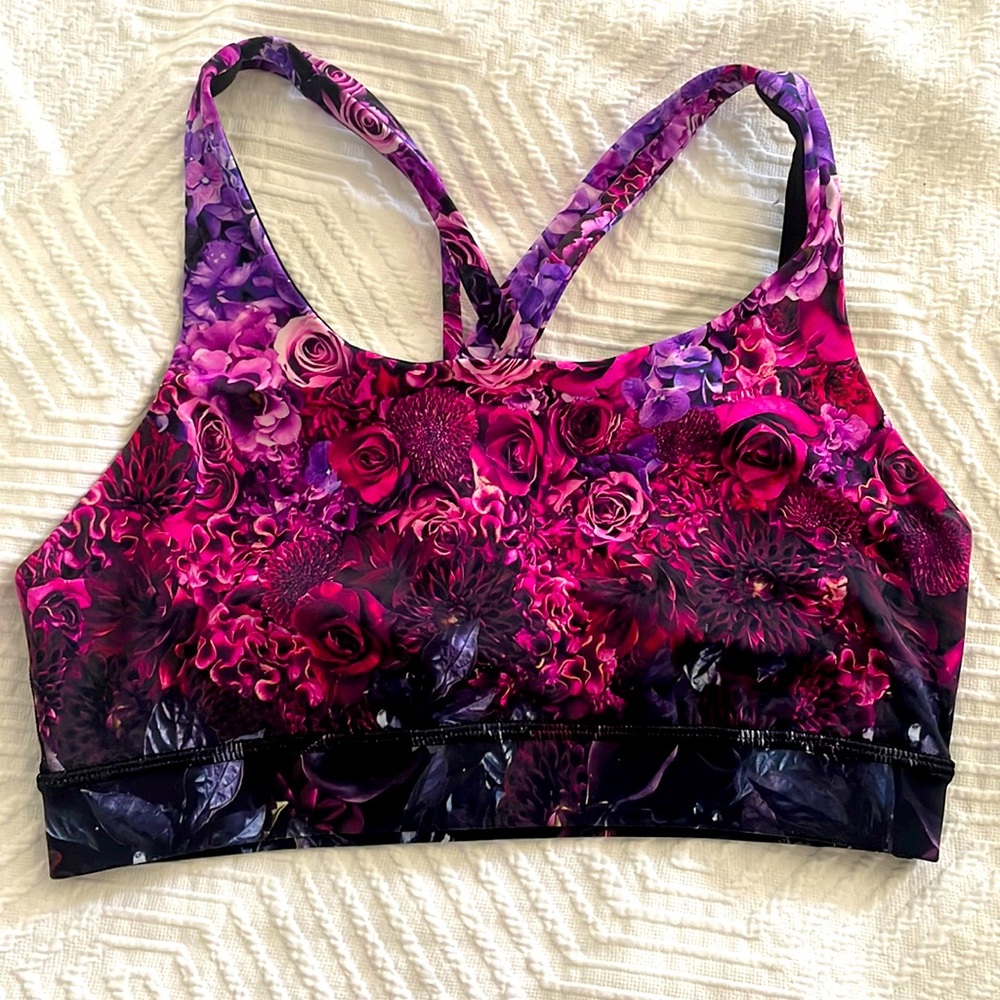 Lululemon floral sports bra